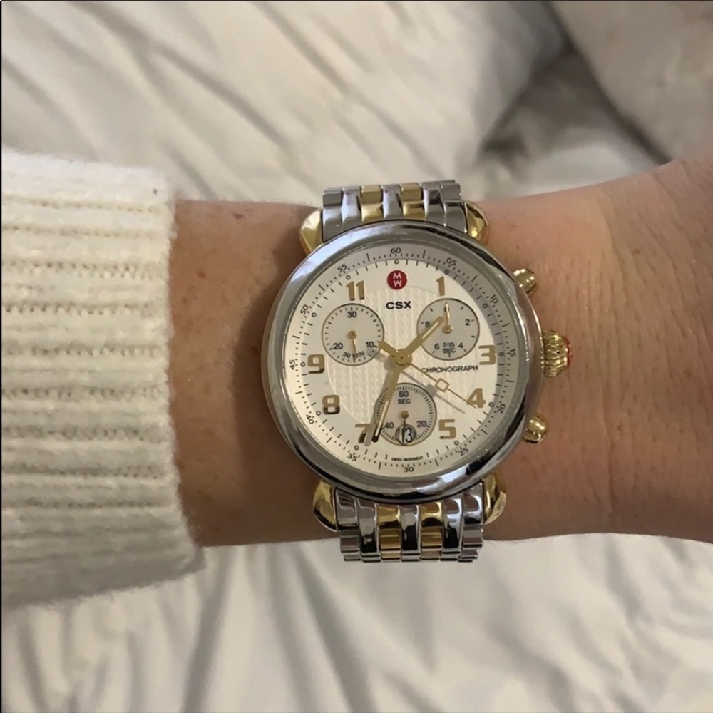 Michele CSX Two Toned Watch